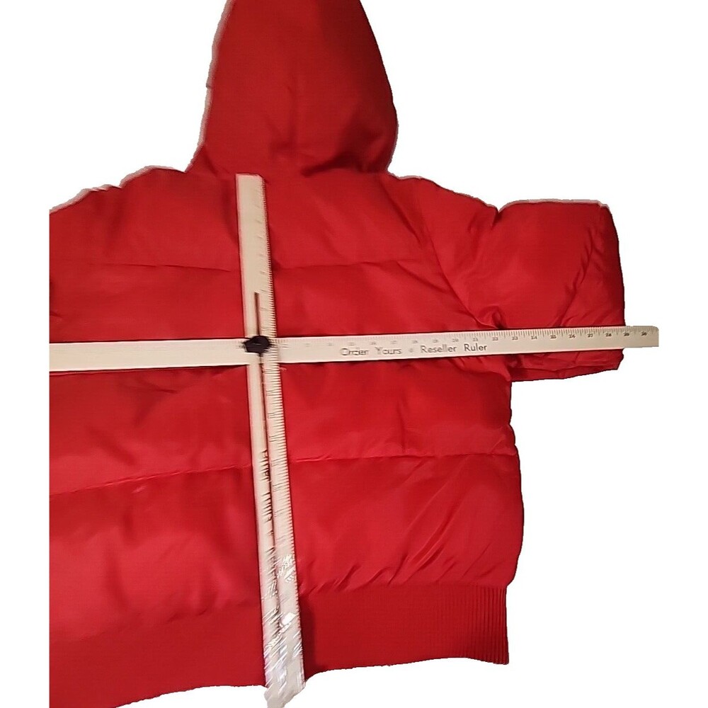 Southpole Puffer Jacket Coat‎ Parka Red Mens Zipper Hooded Warmth Extra Large - Picture 7 of 9